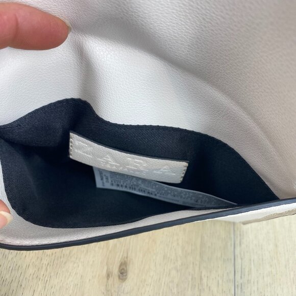 Zara Ecru Envelope Belt Bag With Mother Of Pearl Detail - Picture 5 of 7